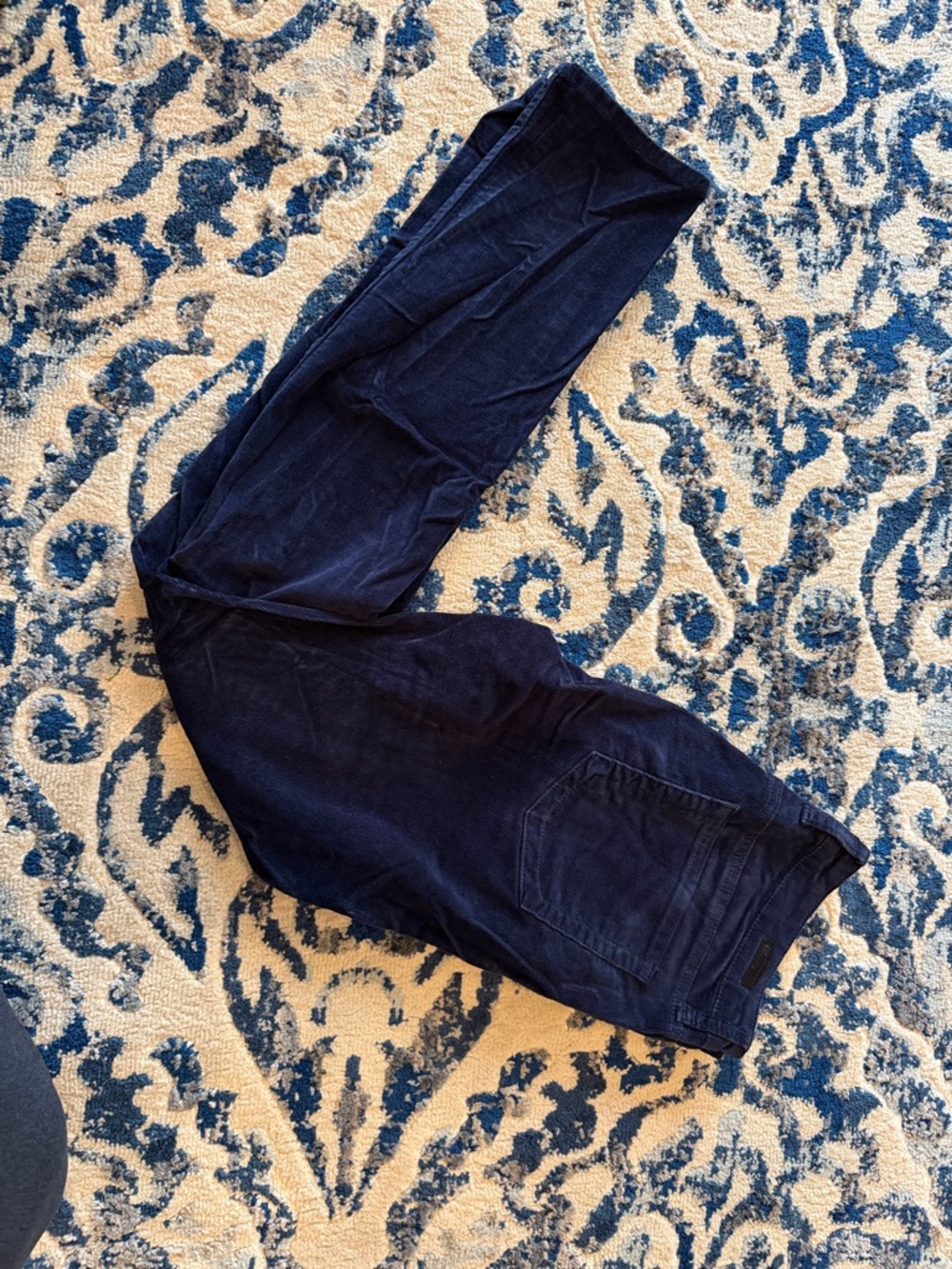 Kut from the Kloth Women’s Navy Thin Corduroy Skinny Jeans